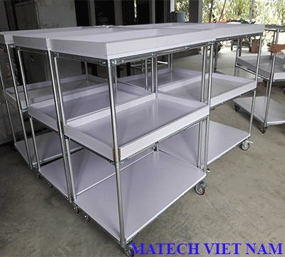 XE ĐẨY 3 TẦNG CÓ THÀNH CHẮN