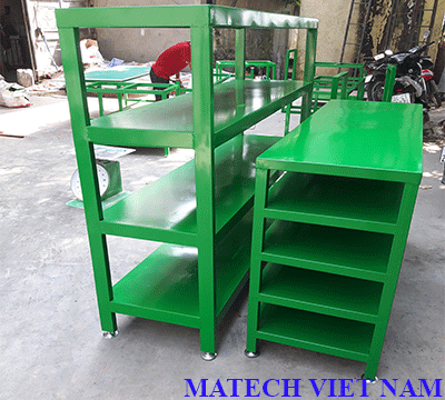 BÀN THAO TÁC KHUNG THÉP SƠN TĨNH ĐIỆN