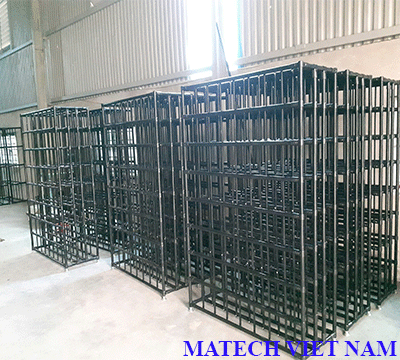 GIÁ KỆ KHO ỐNG THÉP CHỐNG TĨNH ĐIỆN