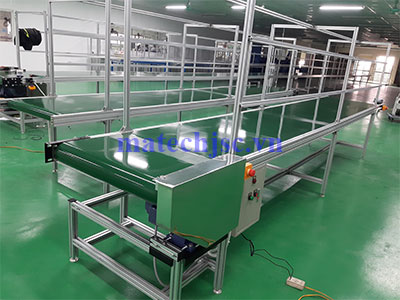 Băng tải PVC khung nhôm dài 5m 