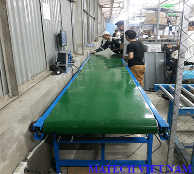 BĂNG TẢI PVC KHUNG THÉP